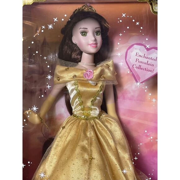 2007 Brass Key Keepsakes Disney Princess Belle Enchanted Tales Porcelain Doll - Picture 2 of 7